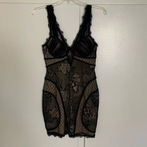 Bebe black lace dress